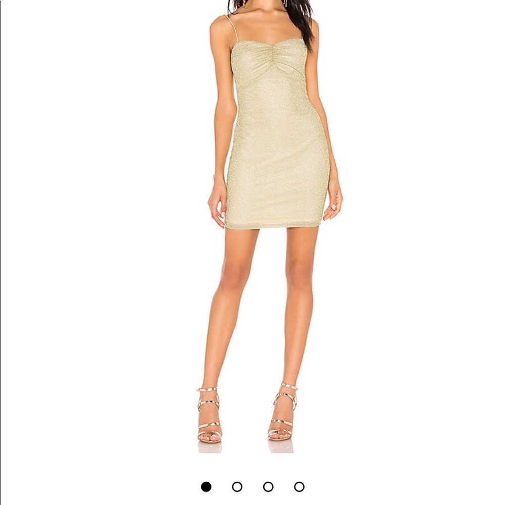 BY THE WAY METALLIC DRESS XS NWT